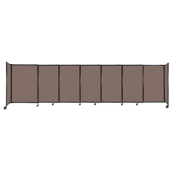 StraightWall Sliding Portable Partition 15'6" x 4' Latte Fabric